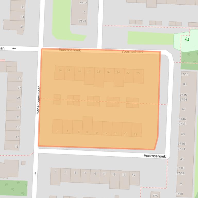 Kaart van postcodegebied 1181CM.