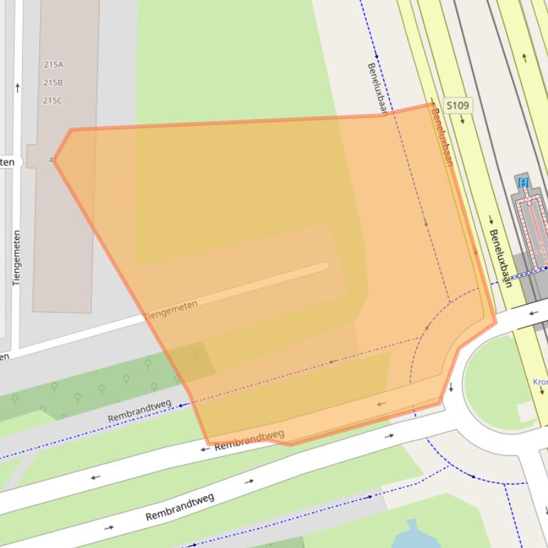 Kaart van postcodegebied 1181CP.