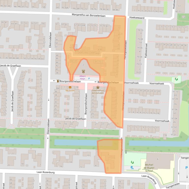 Kaart van postcodegebied 1181CV.