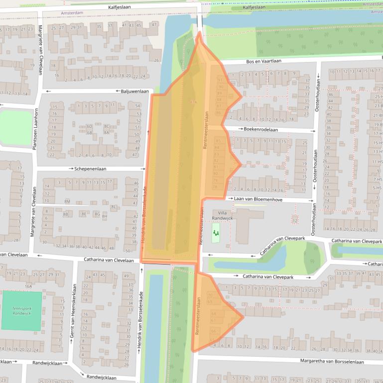 Kaart van postcodegebied 1181DR.