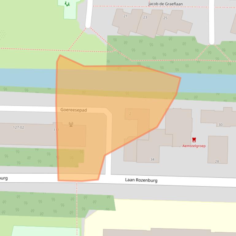 Kaart van postcodegebied 1181EM.