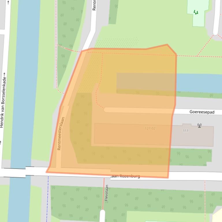 Kaart van postcodegebied 1181EP.