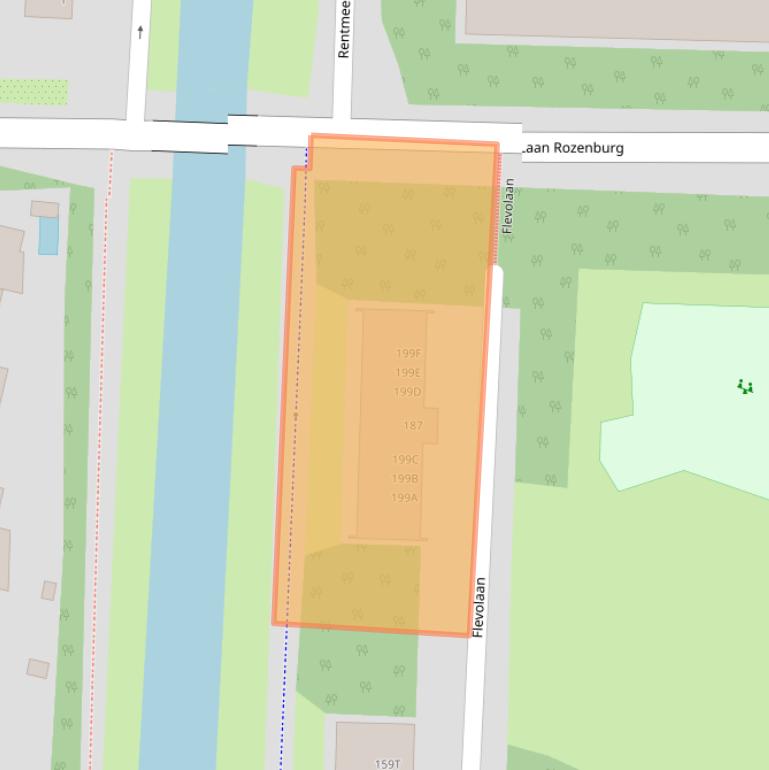 Kaart van postcodegebied 1181GD.