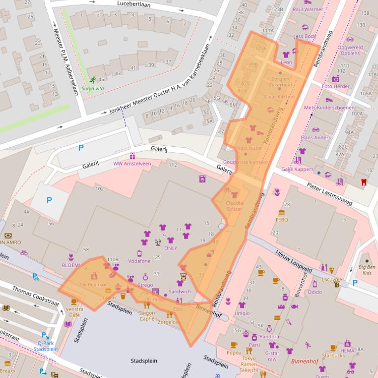 Kaart van postcodegebied 1181GE.