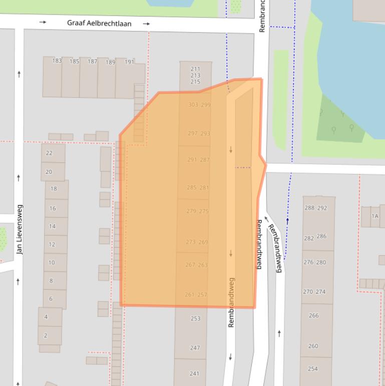 Kaart van postcodegebied 1181GK.