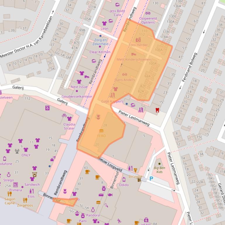 Kaart van postcodegebied 1181GW.