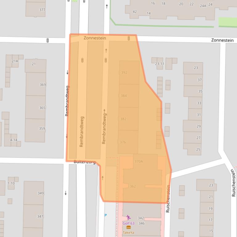 Kaart van postcodegebied 1181HC.