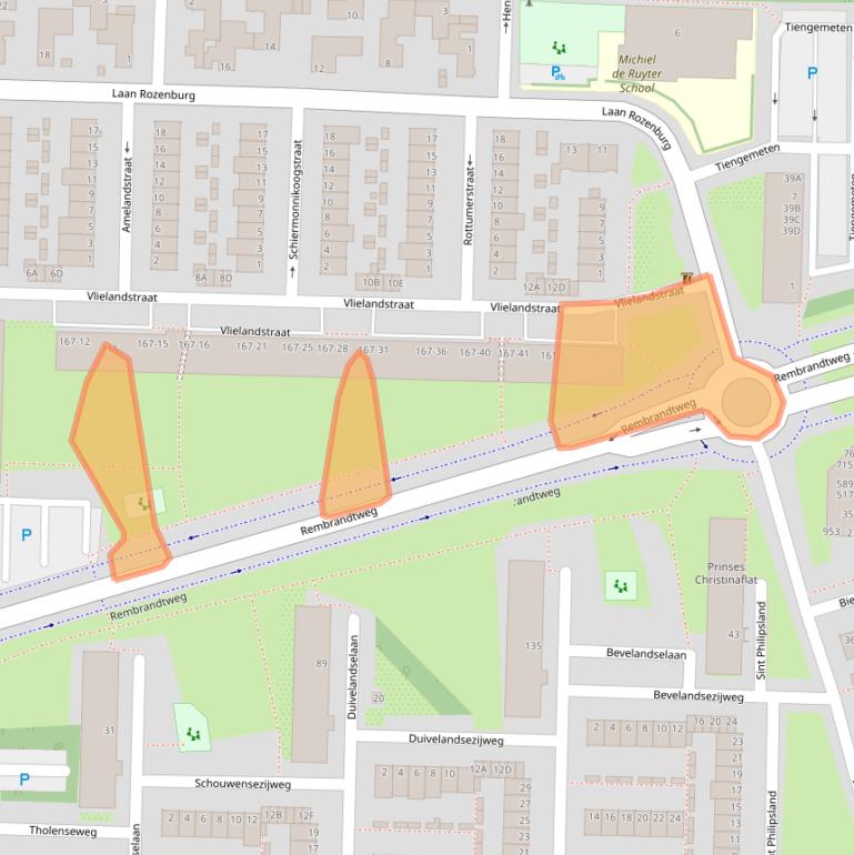 Kaart van postcodegebied 1181HM.
