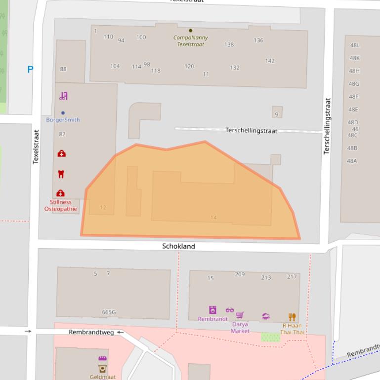 Kaart van postcodegebied 1181HV.