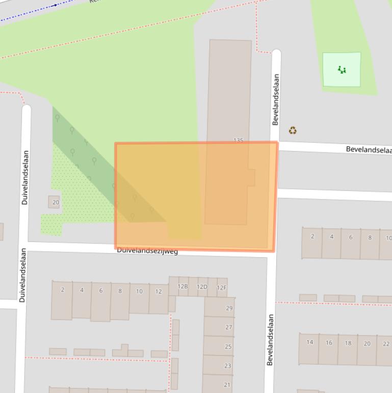 Kaart van postcodegebied 1181JN.