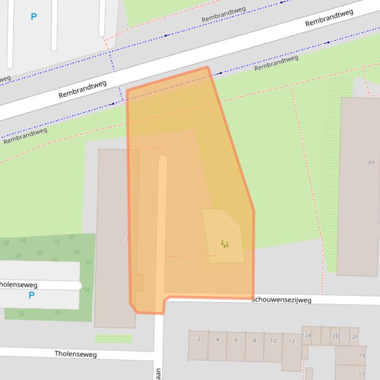 Kaart van postcodegebied 1181KA.