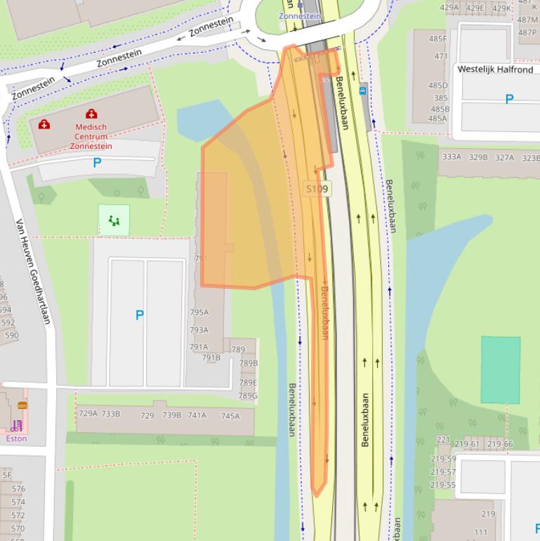 Kaart van postcodegebied 1181LC.