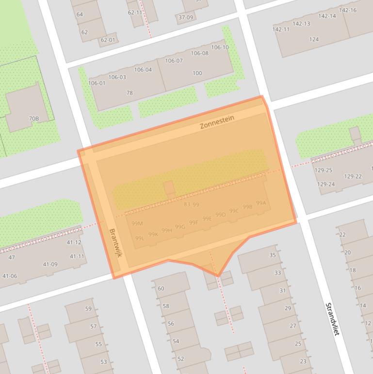 Kaart van postcodegebied 1181LT.