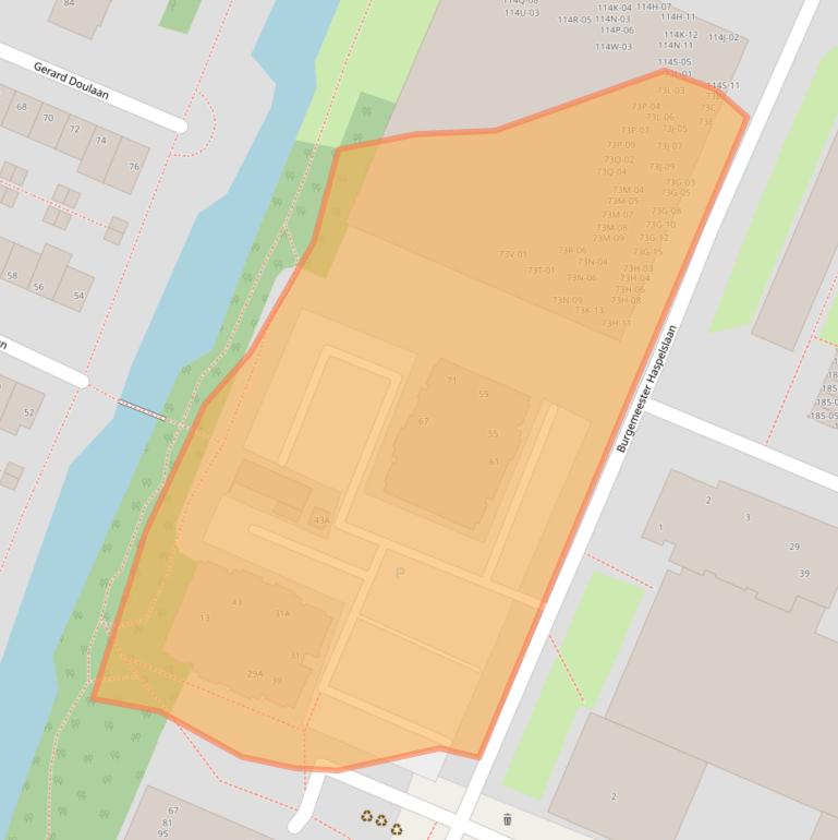 Kaart van postcodegebied 1181NB.