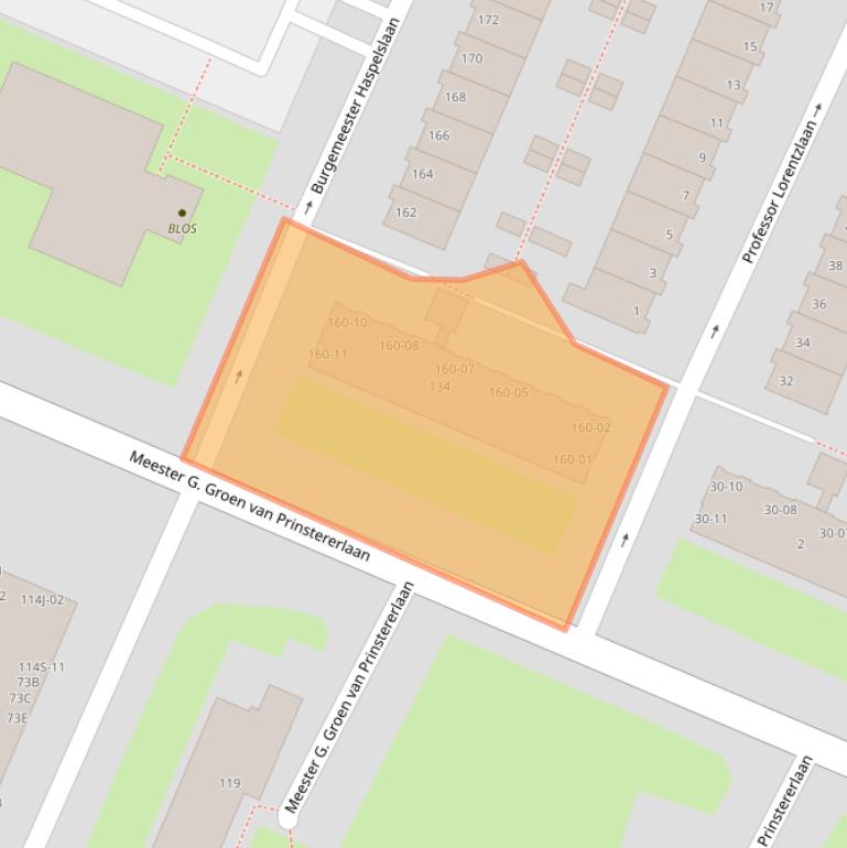 Kaart van postcodegebied 1181ND.