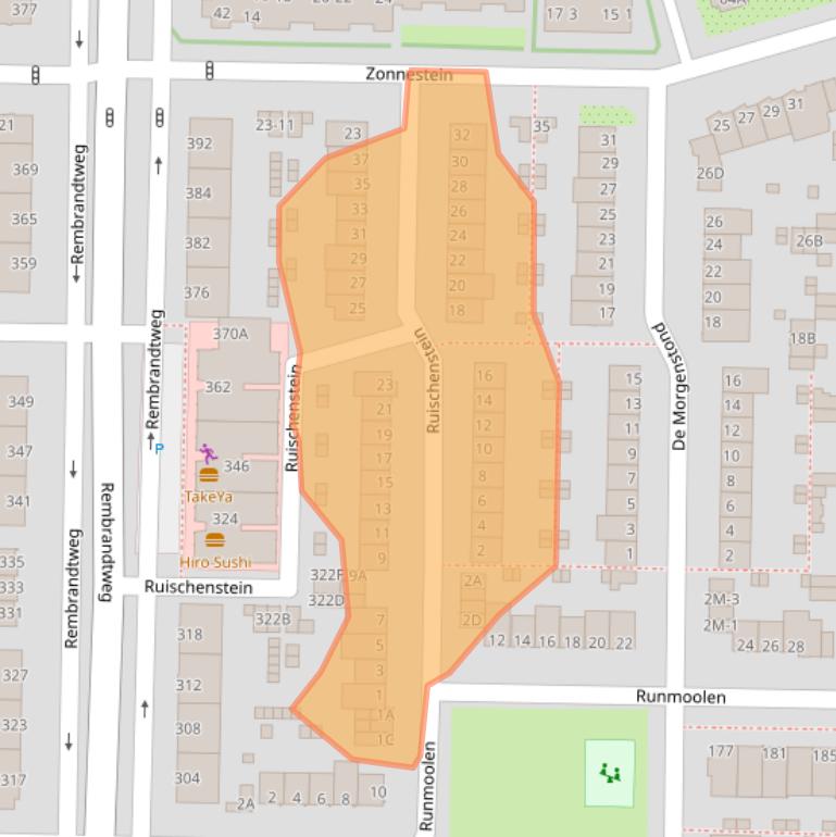 Kaart van postcodegebied 1181NX.
