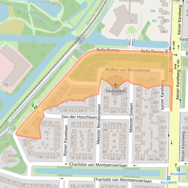 Kaart van postcodegebied 1181PJ.