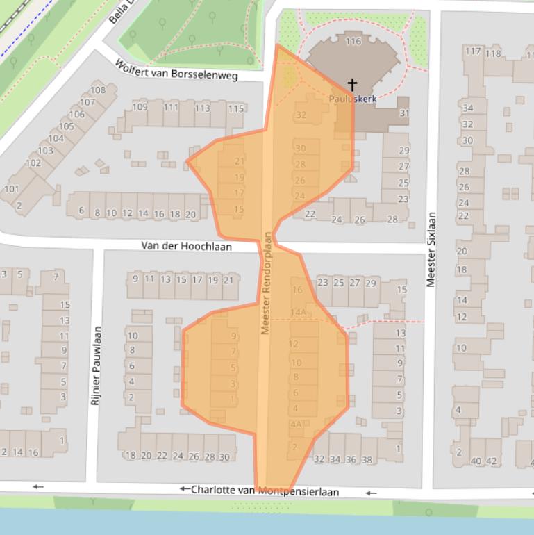 Kaart van postcodegebied 1181PM.
