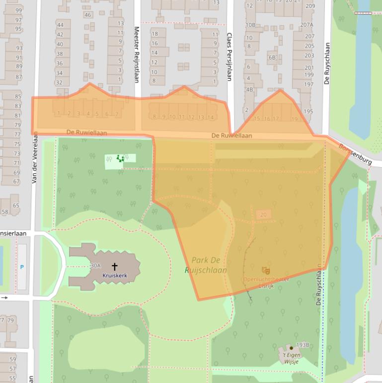 Kaart van postcodegebied 1181PS.