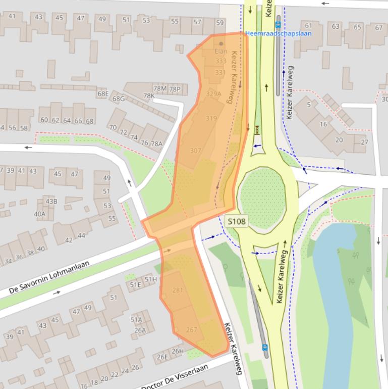Kaart van postcodegebied 1181RD.