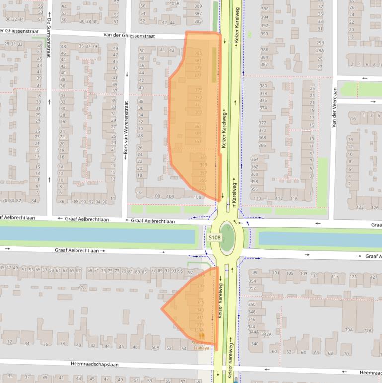 Kaart van postcodegebied 1181RE.