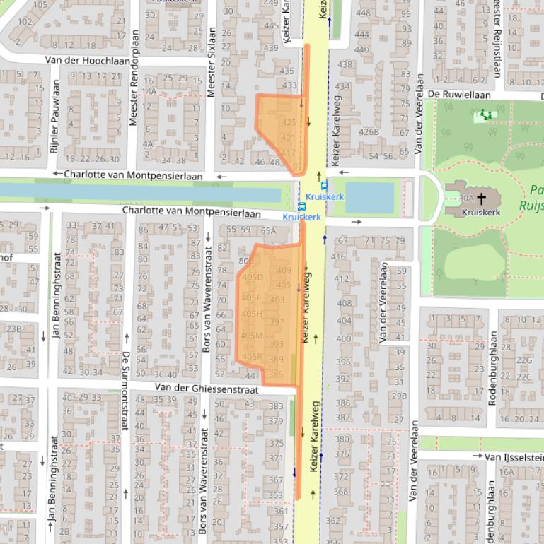 Kaart van postcodegebied 1181RG.