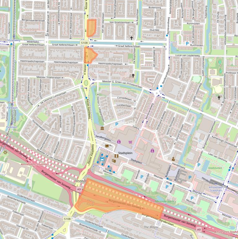 Kaart van postcodegebied 1181RJ.
