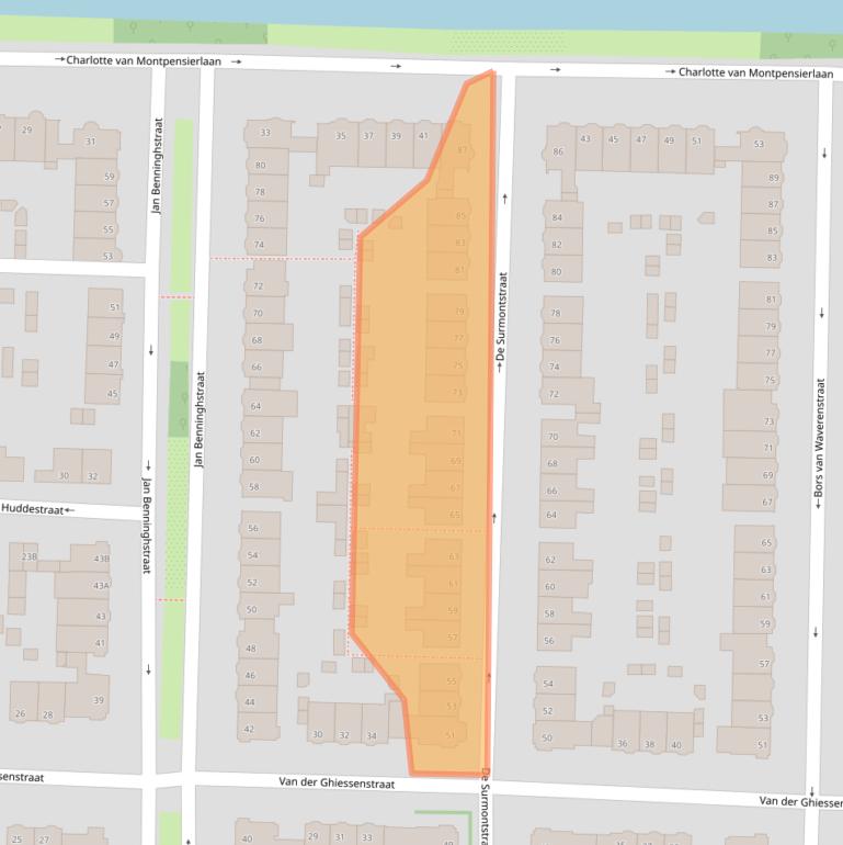 Kaart van postcodegebied 1181RW.