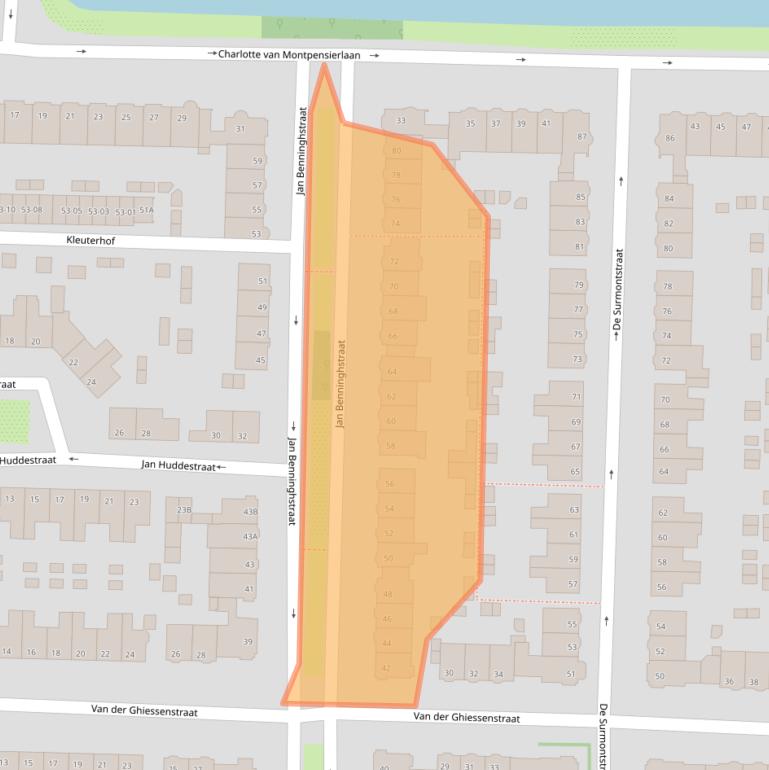 Kaart van postcodegebied 1181SE.