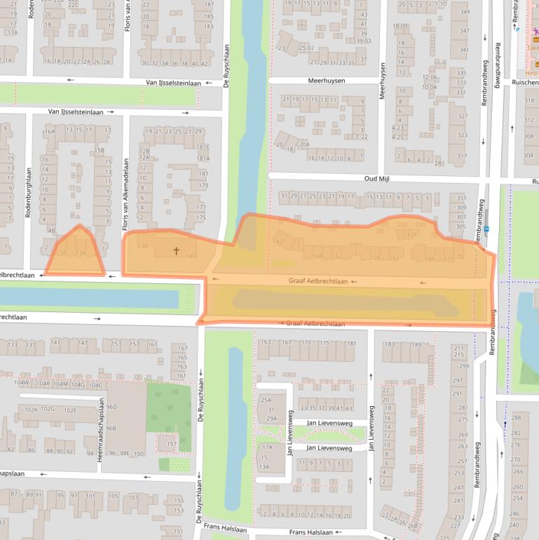 Kaart van postcodegebied 1181SZ.