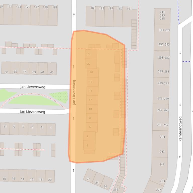 Kaart van postcodegebied 1181TJ.