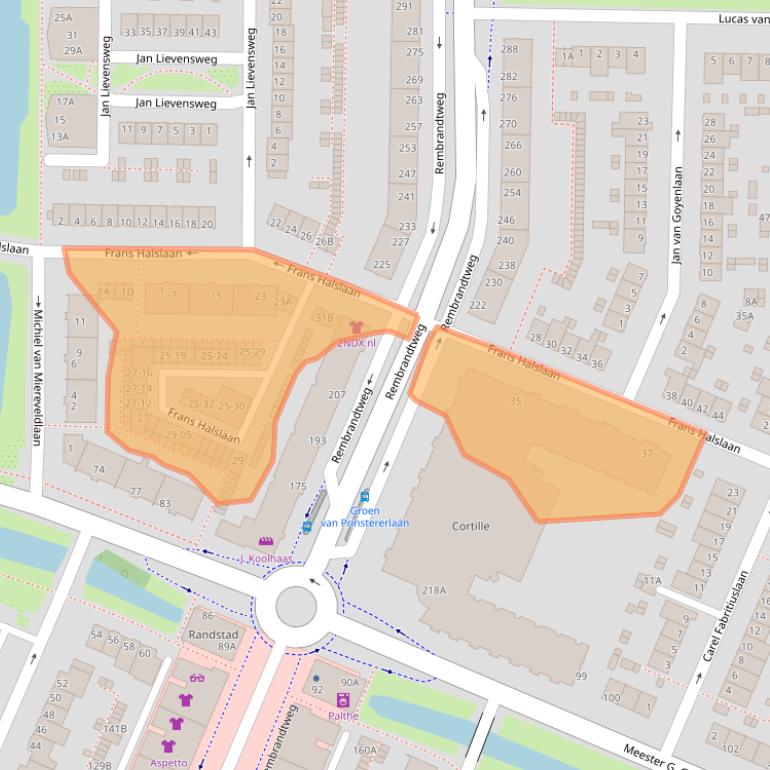 Kaart van postcodegebied 1181TK.