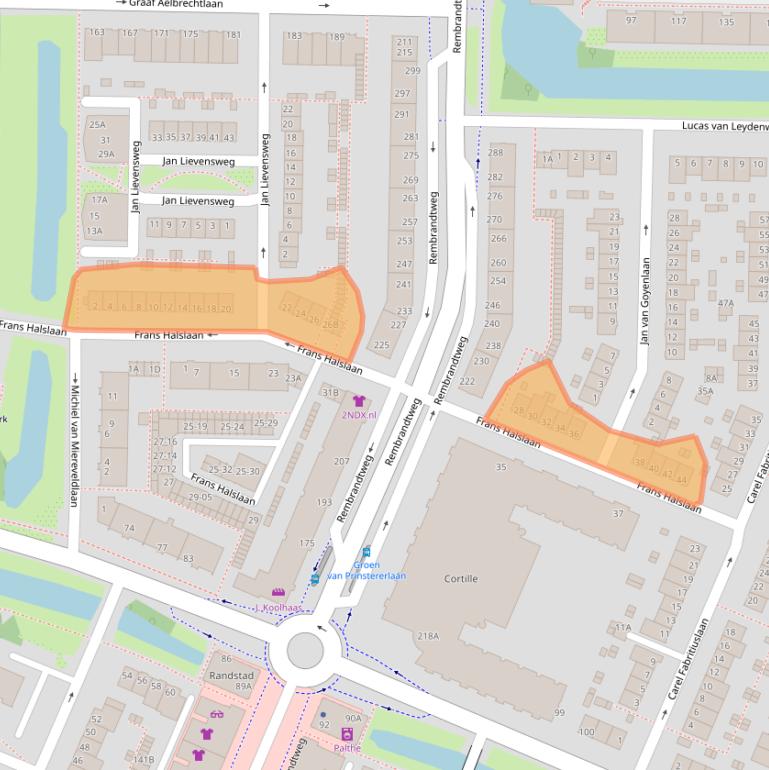 Kaart van postcodegebied 1181TL.