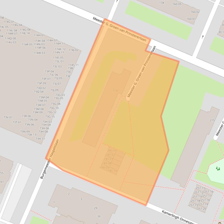 Kaart van postcodegebied 1181TS.