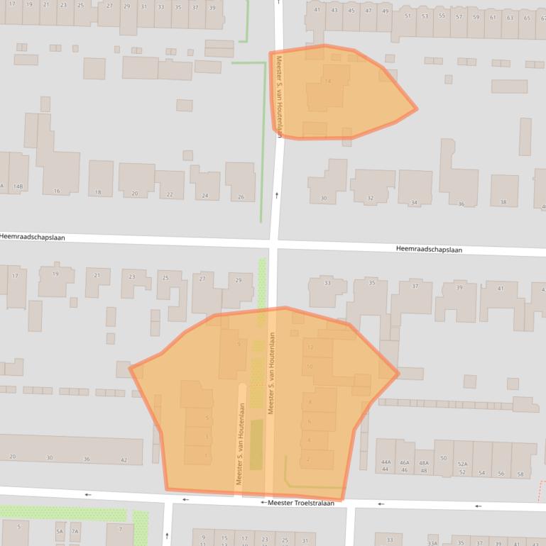 Kaart van postcodegebied 1181TX.