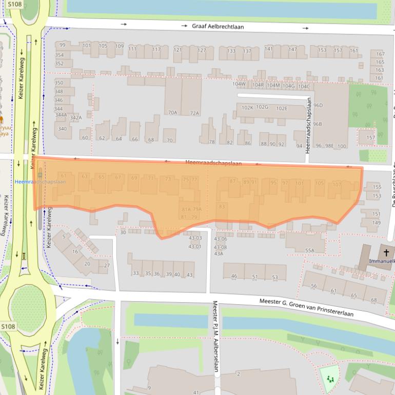 Kaart van postcodegebied 1181VA.