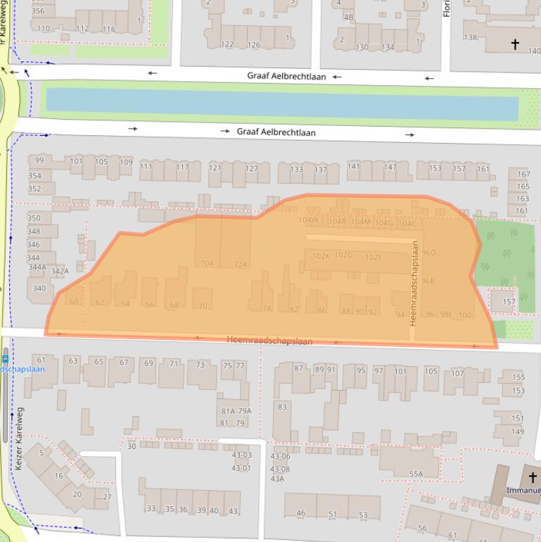 Kaart van postcodegebied 1181VC.