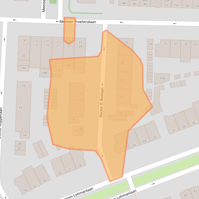 Kaart van postcodegebied 1181VH.