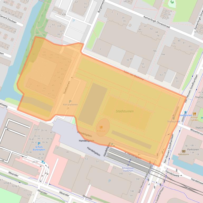 Kaart van postcodegebied 1181VT.