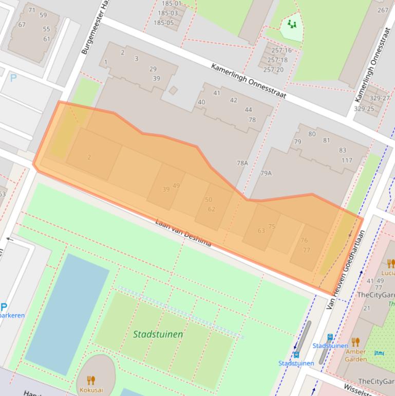 Kaart van postcodegebied 1181VW.
