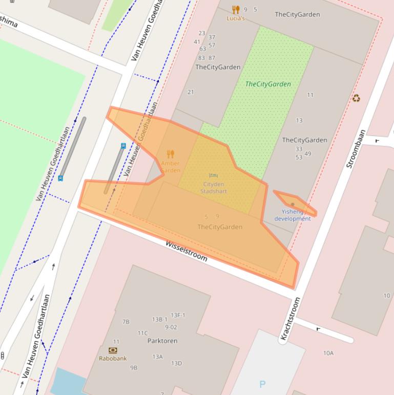 Kaart van postcodegebied 1181VZ.