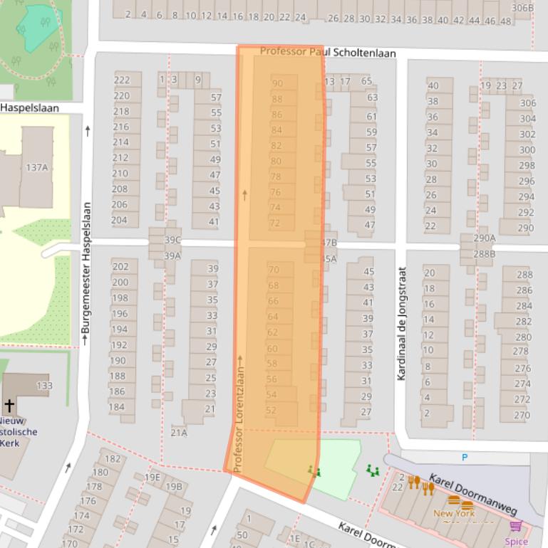 Kaart van postcodegebied 1181WL.