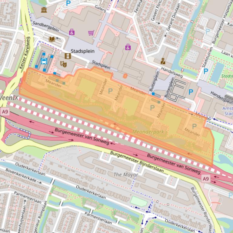 Kaart van postcodegebied 1181WN.