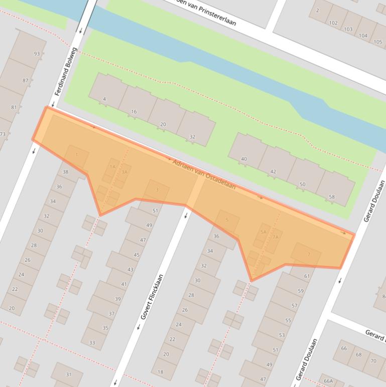 Kaart van postcodegebied 1181WV.