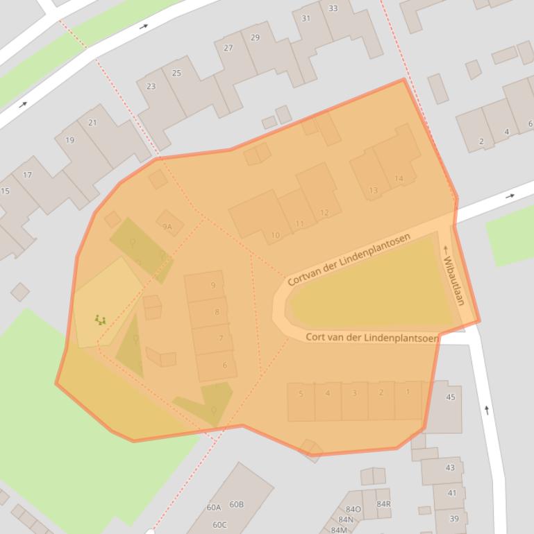 Kaart van postcodegebied 1181XP.