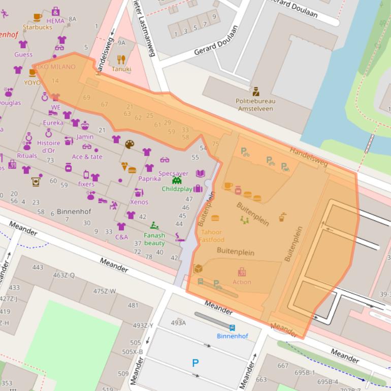 Kaart van postcodegebied 1181ZE.