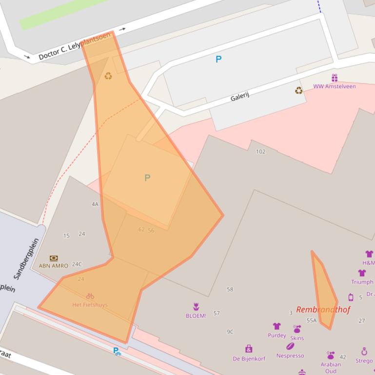 Kaart van postcodegebied 1181ZP.