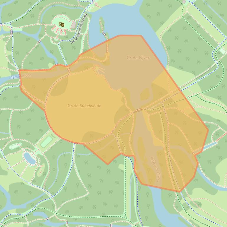 Kaart van postcodegebied 1182AD.