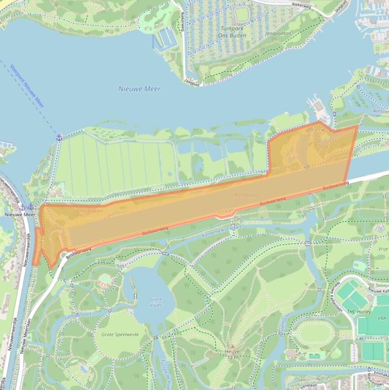 Kaart van postcodegebied 1182AK.