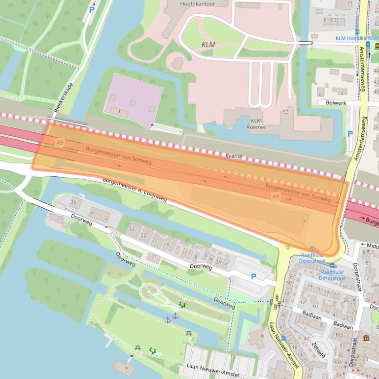 Kaart van postcodegebied 1182AL.
